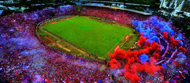 El Medellín acumula cinco títulos en 100 años de historia. Su afición es fiel. FOTO MANUEL SALDARRIAGA.