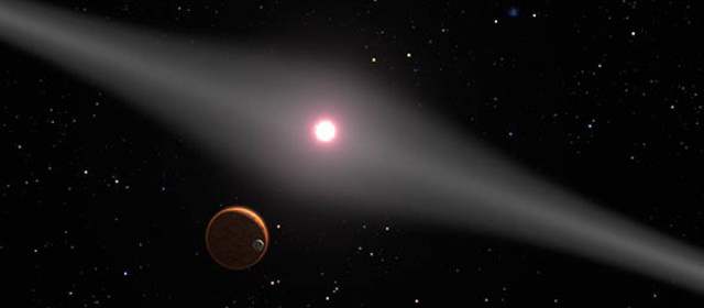 Se pasó la barrera de los mil planetas hallados | Un planeta con su luna alrededor de una estrella. Cortesía Nasa/ESA