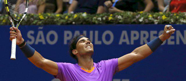 Nadal conquistó el Abierto de Brasil al derrotar a Nalbandian | FOTO REUTERS