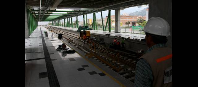 En junio, el metro llegará hasta Sabaneta y La Estrella | Según el Consorcio Metrosur, la estación Sabaneta tiene un avance del 99 por ciento. FOTO JAIME PÉREZ