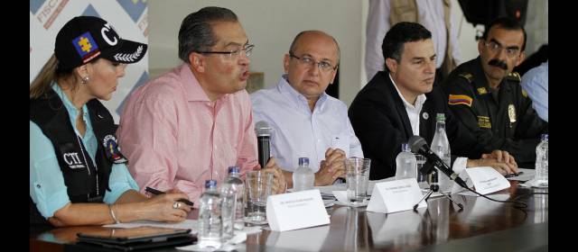 130 hombres perseguirán estructuras criminales | El Plan Integral de Seguridad, presentado ayer en Medellín, se destaca por la articulación interinstitucional. FOTO DONALDO ZULUAGA