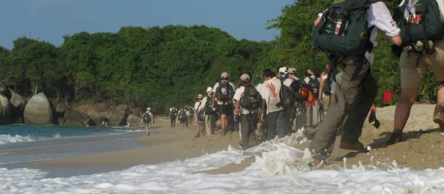 Antioqueños a la conquista de Perú y España | La Ruta Quetzal de este año estará en Perú y España. Foto: ruta 2012, Parque Tayrona. CORTESÍA