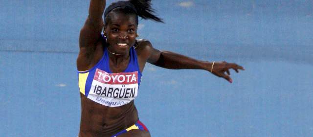Caterine quiere saltar ¡15 metros! | Caterine Ibargüen solo compite en Medellín en el Gran Prix. FOTO ARCHIVO