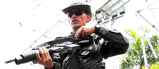 Los mejores policías del mundo están en Medellín | Desarrollos en armas e intendencia se compartirán con otras policías del mundo. FOTO JULIO HERRERA