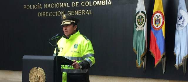 El director de Tránsito y Transporte de la Policía Nacional, general Carlos Ramiro Mena. FOTO COLPRENSA