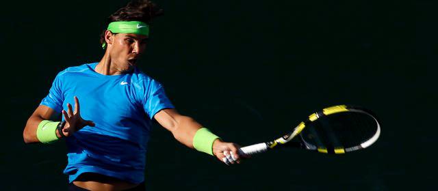 Rafael Nadal se verá las caras con Alexandr Dolgopolov en Indian Wells | El español Rafael Nadal en Indian Wells. FOTO REUTERS