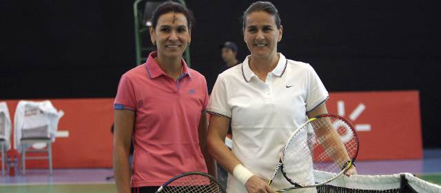 La Copa Claro Colsanitas ya se juega en Bogotá | Fabiola Zuluaga y Conchita Martínez. FOTO COLPRENSA