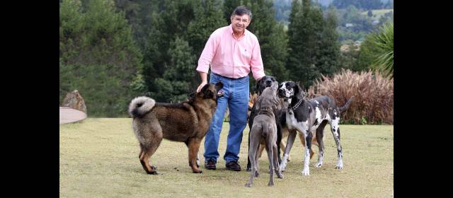 "No hay desarrollo sin las TIC" | Ramiro Valencia Cossio en su casa finca, al anunciar su retiro de la dirección de la Cámara Colombiana de Informática y Telecomunicaciones (Ccit). FOTO: JAIME PÉREZ