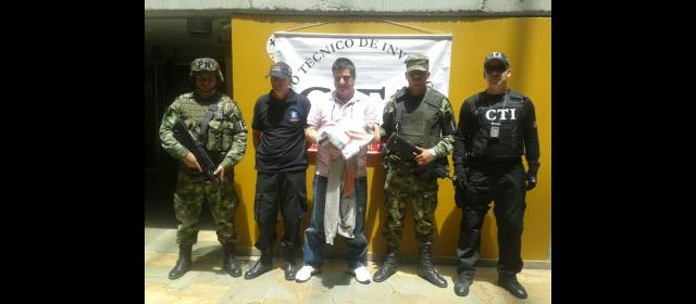 Capo italiano, amañado en el Valle de Aburrá | Doménico Trimboli será trasladado a la Fiscalía de Bucaramanga. FOTO CORTESÍA CUARTA BRIGADA