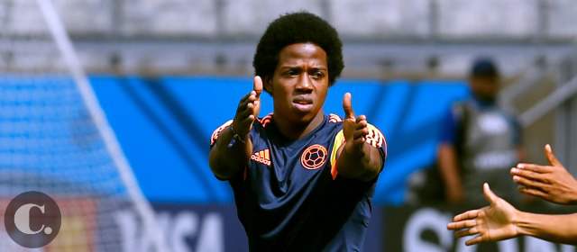 "Estamos felices pero no confiados": Carlos Sánchez | Carlos Sánchez durante las prácticas de la Selección. FOTO JUAN A. SÁNCHEZ, ENVIADO ESPECIAL, BRASIL