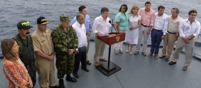Presidente Santos dice que no cederá plataforma continental a Nicaragua |