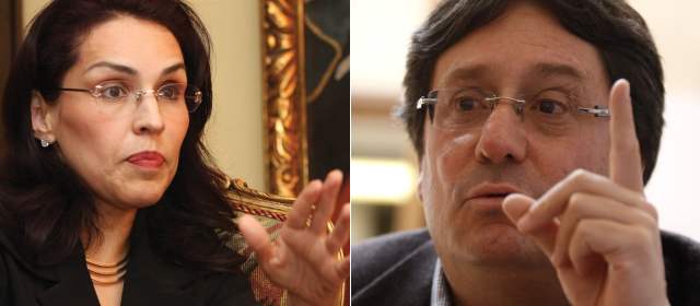 Viviane Morales y Francisco Santos tendrán que conciliar este lunes |