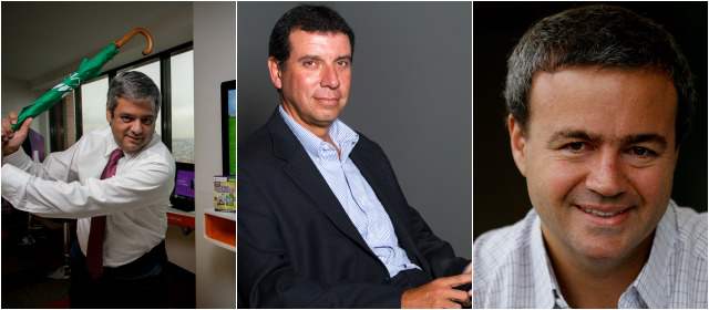 Los gadgets que les quitan el sueño a los CEO de la tecnología | 1. Jorge Silva, presidente de Microsoft. 2. Álvaro Merino, gerente de IBM. 3. Esteban Iriarte, presidente de Tigo Colombia. FOTOS COLPRENSA, EDWIN BUSTAMANTE Y DONALDO ZULUAGA