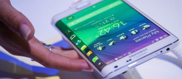 Galaxy Note Edge, fotografía AFP