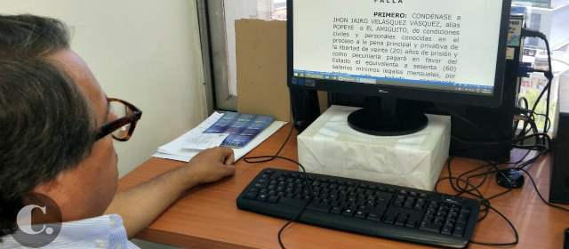 Habla el juez que condenó a alias "Popeye" | El juez Tomás Serrano fue uno de los jueces sin rostro, la figura para evitar que los sobornaran o mataran. FOTO JUAN CARLOS MONROY