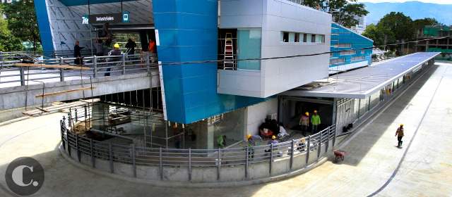 Metroplús abre estación en Industriales | Un total de $38.000 millones costó la construcción de la estación Industriales, que hoy entra a funcionar. FOTO RÓBINSON SÁENZ