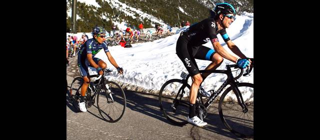 Nairo y Rubiano, cerca del podio en Cataluña y la Coppi-Bártali | Nairo Quintana (Movistar) es sensación. FOTO CORTESÍA TEAM SKY