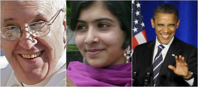 Papa Francisco, Malala y Obama entre los 100 más influyentes según Time