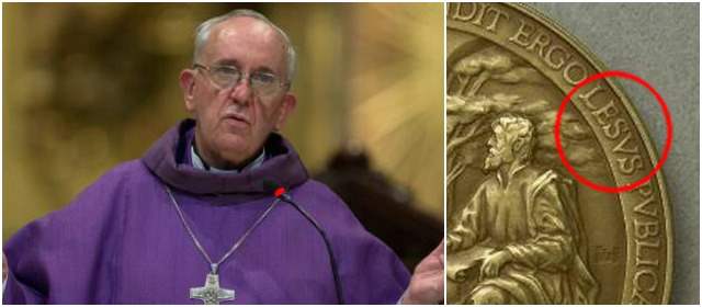 Medallas conmemorativas de El Vaticano decían Lesus en lugar de Jesús