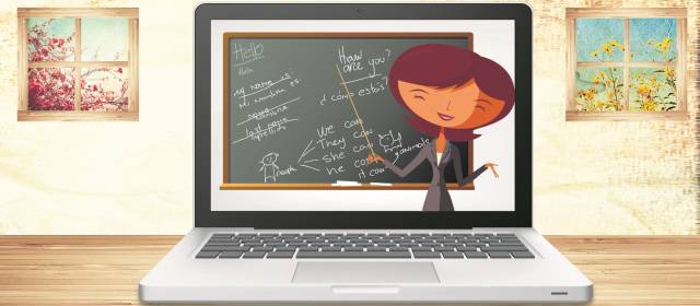 Su tutor de inglés está en la pantalla y online | ILUSTRACIÓN MORPHART