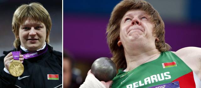 La lanzadora de peso bielorrusa Ostapchuk perdió la medalla de oro por dopaje | Foto: Reuters