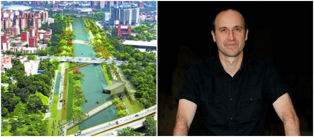 "Han hecho un buen trabajo": Werthmann | El proyecto Parque del Río es uno de los que más llama la atención de Christian Werthmann FOTO Alcaldía de Medellín