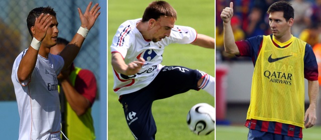 Messi, Ronaldo y Ribery compiten por el premio al Mejor Jugador de Europa