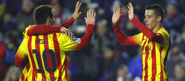 Messi dio cátedra de pases gol en la goleada de Barcelona | FOTO AP