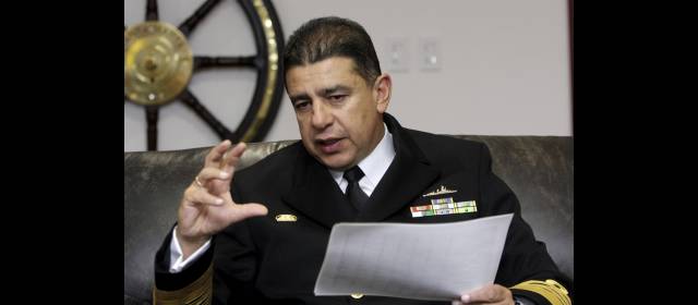 San Andrés es clave para narcos | Almirante Roberto García, comandante Armada. FOTOS COLPRENSA