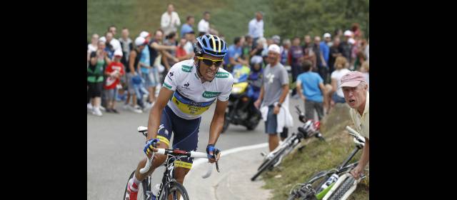 Contador puso a sufrir a Purito | Alberto Contador fue una bala en los 50 kilómetros finales de la etapa 17. Gesta memorable. FOTO REUTERS