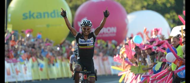 Atapuma ganó etapa en Polonia | Darwin Atapuma, 25 años y de Túquerres, ganó la sexta etapa del Tour de Polonia. FOTO TEAM COLOMBIA