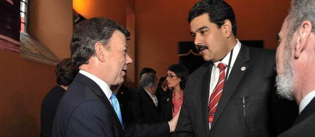 El proceso de paz y el comercio, los temas de Santos y Maduro