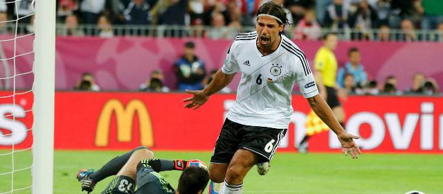 Alemania selló el hundimiento de Grecia | La celebración de Sami Khedira. FOTO REUTERS