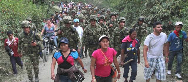 Presidente Santos responsabilizó a las Farc por desalojo de la Fuerza Pública del Cauca | FOTO REUTERS