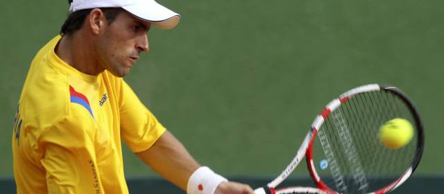 Santiago Giraldo le dio el primer punto a Colombia en la Copa Davis | FOTO REUTERS