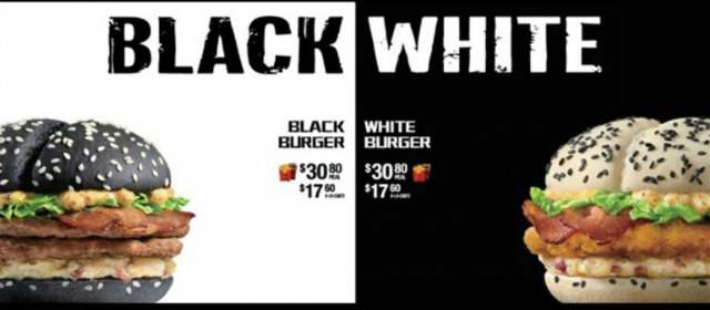 McDonald's entra en la competencia de las hamburguesas negras y blancas | FOTO CORTESÍA