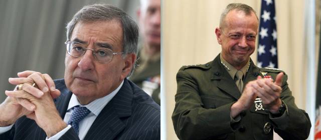 Leon Panetta expresó su confianza en el general John Allen | Leon Panetta (izquierda) y John Allen (derecha).