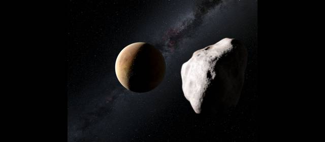 Dos asteroides pasarán cerca a nuestro planeta | Dibujo de uno de los asteroides del cinturón entre Marte y Júpiter. El sitio Slooth.com transmitirá en directo vía internet el paso del asteroide 2012 QG42. FOTO CORTESÍA