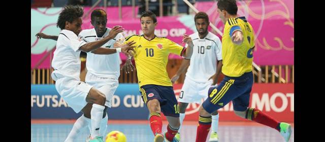 Colombia jugará contra Irán en octavos del Mundial de futsal | Angellot Caro (10), uno de los antioqueños. FOTO CORTESÍA