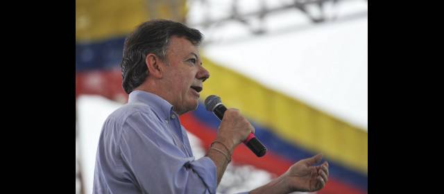 Al proceso de paz solo le queda el referendo | Santos habló en El Catatumbo. FOTO colprensa