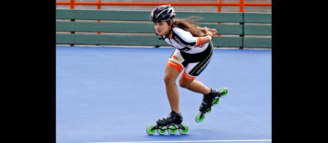 Envigado, primera estación de la preselección nacional de patinaje | Fabriana Arias, patinadora antioqueña. FOTO Juan Antonio Sánchez