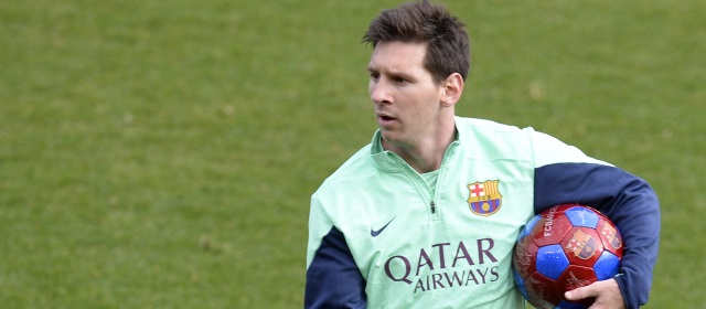 Vuelve Messi, pero se quedan fuera de la convocatoria Xavi, Alves y Bartra. FOTO AFP