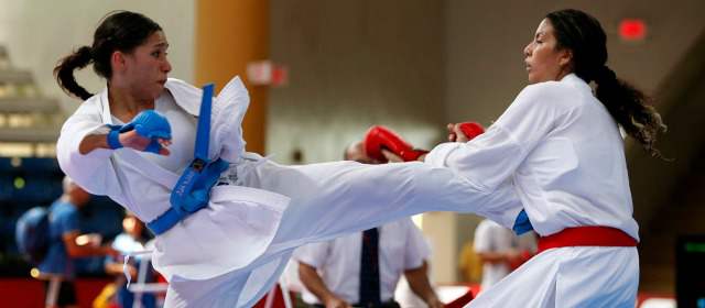 Nueve colombianos en Juegos mundiales de artes marciales | Stella Urango (cinturón rojo) es una de las cartas fuertes de Colombia en el certamen. FOTO REUTERS