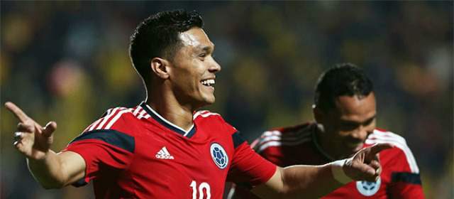 Colombia quiere sonreír con la roja | Frente a Jordania, en el amistoso final antes del Mundial, Colombia, de rojo, ganó 3-0. FOTO CORTESÍA