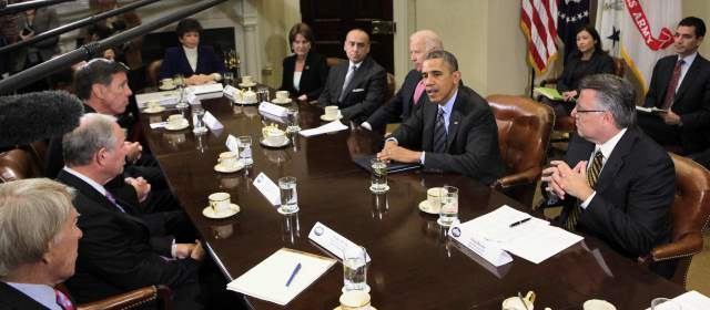 Obama se reunió con los principales ejecutivos de empresas como Lockheed Martin, Marriott, Motorola o McDonalds. FOTO REUTERS
