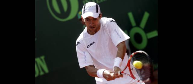 Giraldo es el mejor tenista colombiano ATP de la historia | Para llegar a la final del Seguros Bolívar Open, Santiago Giraldo superó a Campozano con parciales 7-6 y 7-6. FOTO COLPRENSA.