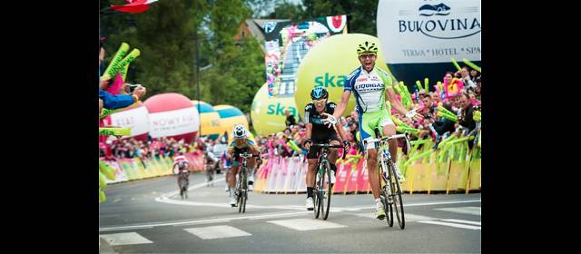 Sergio Luis dio la batalla en la Vuelta a Polonia | Un cerrado final tuvo la etapa de ayer en Polonia, en la que ganó el italiano Moreno Moser. FOTO CORTESÍA TOURDEPOLOGNE