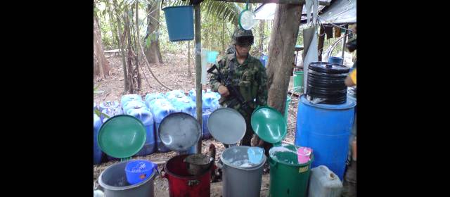 Narcotráfico, desafío para los diálogos | En el primer semestre de 2013, el Ejército Nacional incautó alrededor 15.885 kilos de pasta base de coca y 4274 kilos de cocaína en todo el país. FOTO CORTESÍA EJÉRCITO
