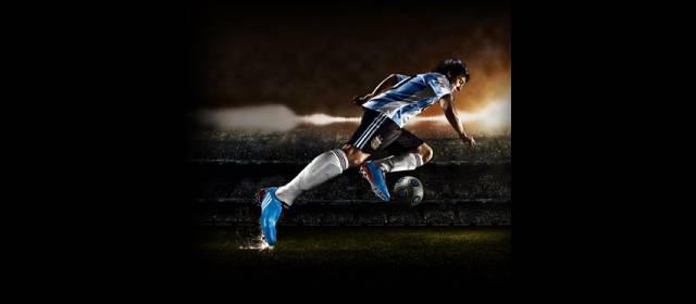 Deporte que sirve para impactar en la publicidad | Messi y uno de los tantos anuncios publicitarios que circulan antes del Mundial de fútbol. FOTO CORTESÍA ADIDAS