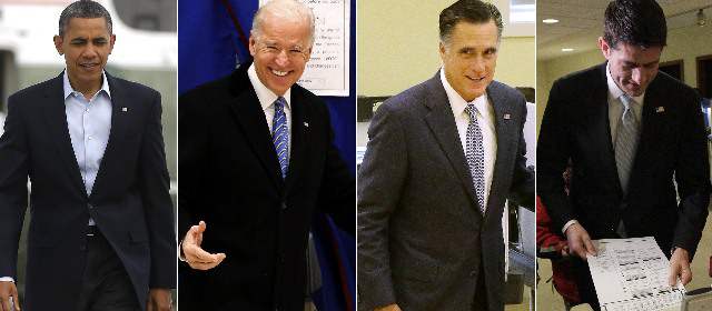 Obama-Biden y Romney-Ryan ya hicieron su voto |
